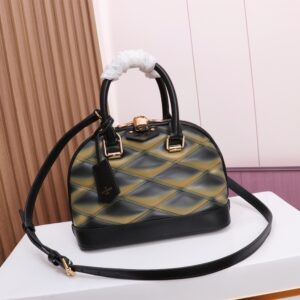 Louis Vuitton Alma BB Diamond Quilted Lambskin Handbag