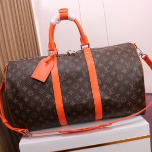 Keepall Bandouliere 50 Travel Bag in Monogram Macassar Canvas