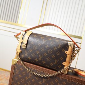 Louis Vuitton Side Trunk East West Bag in Monogram Eclipse Canvas
