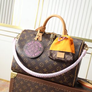Louis Vuitton Speedy Soft 30 Handbag, Paris À Vélo Series