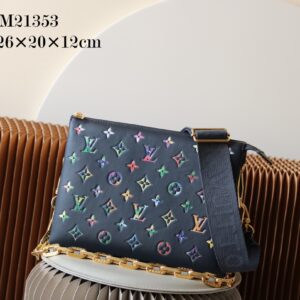 Louis Vuitton Coussin Small Shoulder Bag in Monogram-Embossed Lambskin
