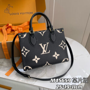 Louis Vuitton Onthego PM Tote Bag in Monogram Empreinte Leather