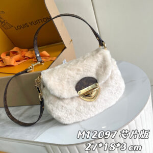 Louis Vuitton Sunset Bag in Ivory Shearling