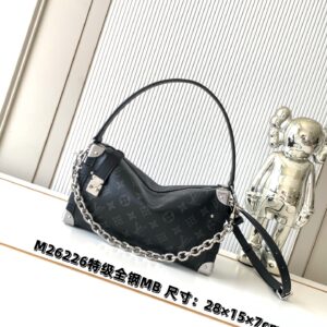 Louis Vuitton Side Trunk East West Handbag in Monogram Eclipse Canvas