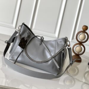 CarryAll Dark Medium Handbag in Lambskin Leather