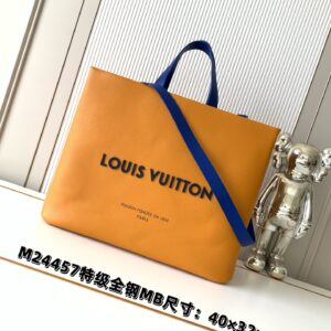 Louis Vuitton Orange Medium Leather Handbag