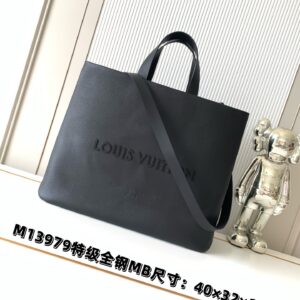 Louis Vuitton M13979 Black Medium Shopper Tote Bag
