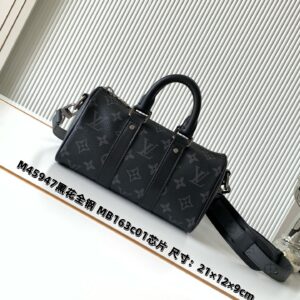 Louis Vuitton Keepall Travel Bag M45947 Monogram Eclipse Reverse Canvas