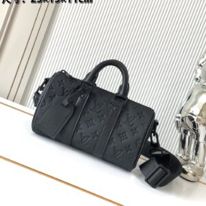 Louis Vuitton Keepall Mini Travel Bag in Taurillon Monogram Leather