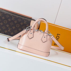 Louis Vuitton Nano Alma Handbag in Pink Epi Leather