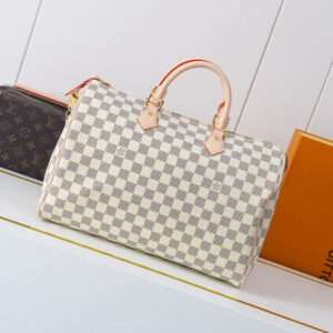 Louis Vuitton Speedy Bandouliere 35 Handbag in Damier Ebene Canvas