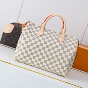 Louis Vuitton Speedy Bandouliere 30 Handbag in Damier Ebene Canvas