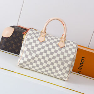 Louis Vuitton Speedy Bandoulière 25 Handbag in Damier Azur