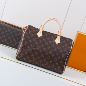Louis Vuitton Speedy Bandouliere 30 Handbag in Damier Ebene Canvas