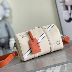 Louis Vuitton City Keepall Bag in Aerogram Calfskin