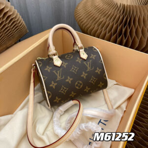 Louis Vuitton Nano Speedy Monogram Canvas Handbag