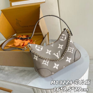 Louis Vuitton Boulogne Monogram Empreinte Leather Shoulder Bag