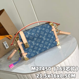 Louis Vuitton Side Trunk Medium Crossbody Bag in Denim Rendez-Vous