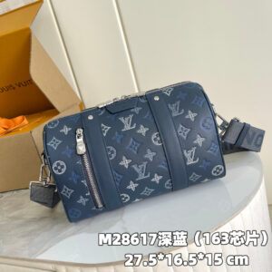 Louis Vuitton City Keepall Bag in Monogram Shadow Leather