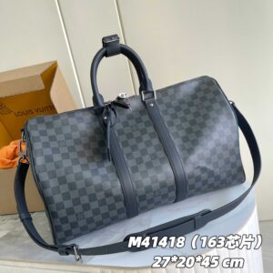 Louis Vuitton Keepall Bandouliere 45 Monogram Eclipse Travel Bag