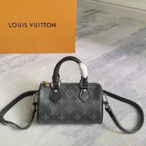 Louis Vuitton Nano Speedy Monogram Eclipse Handbag M26573