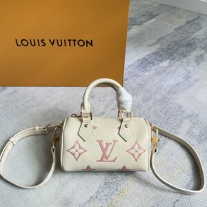 Louis Vuitton Nano Speedy Handbag in Monogram Empreinte Leather