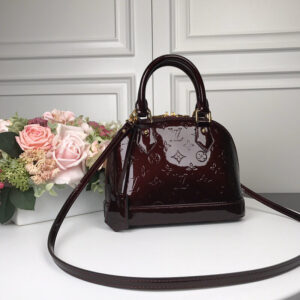 Louis Vuitton Alma BB Epi Leather Handbag – Purple and Gold
