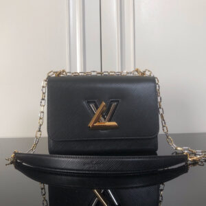 Louis Vuitton Twist Medium Bag in Black Epi Leather