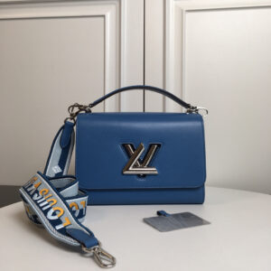 Louis Vuitton Twist Medium Shoulder Bag in Lake Blue Epi Leather