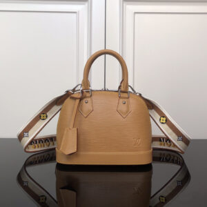 Louis Vuitton Alma BB Handbag in Brown Epi Leather