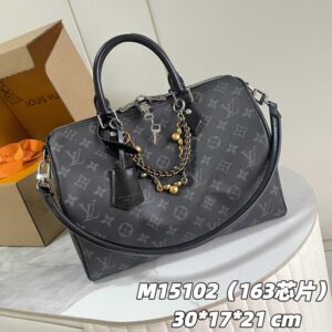 Louis Vuitton Speedy Soft 30 Handbag – Ski Collection, Monogram Eclipse Canvas