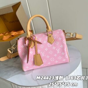 Speedy P9 Bandoulière 25 Monogram Leather Handbag