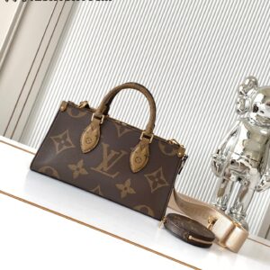 Louis Vuitton OnTheGo East West Mini Tote Bag in Giant Monogram and Monogram Reverse Canvas
