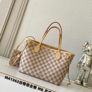 Louis Vuitton Neverfull Small Tote Bag in Damier Ebene Canvas