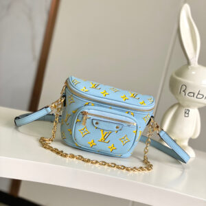 Louis Vuitton Mini Bumbag in Blue Gradient Monogram Empreinte Leather