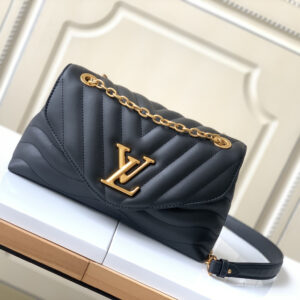 Louis Vuitton New Wave Chain V Shoulder Bag M58552 Black
