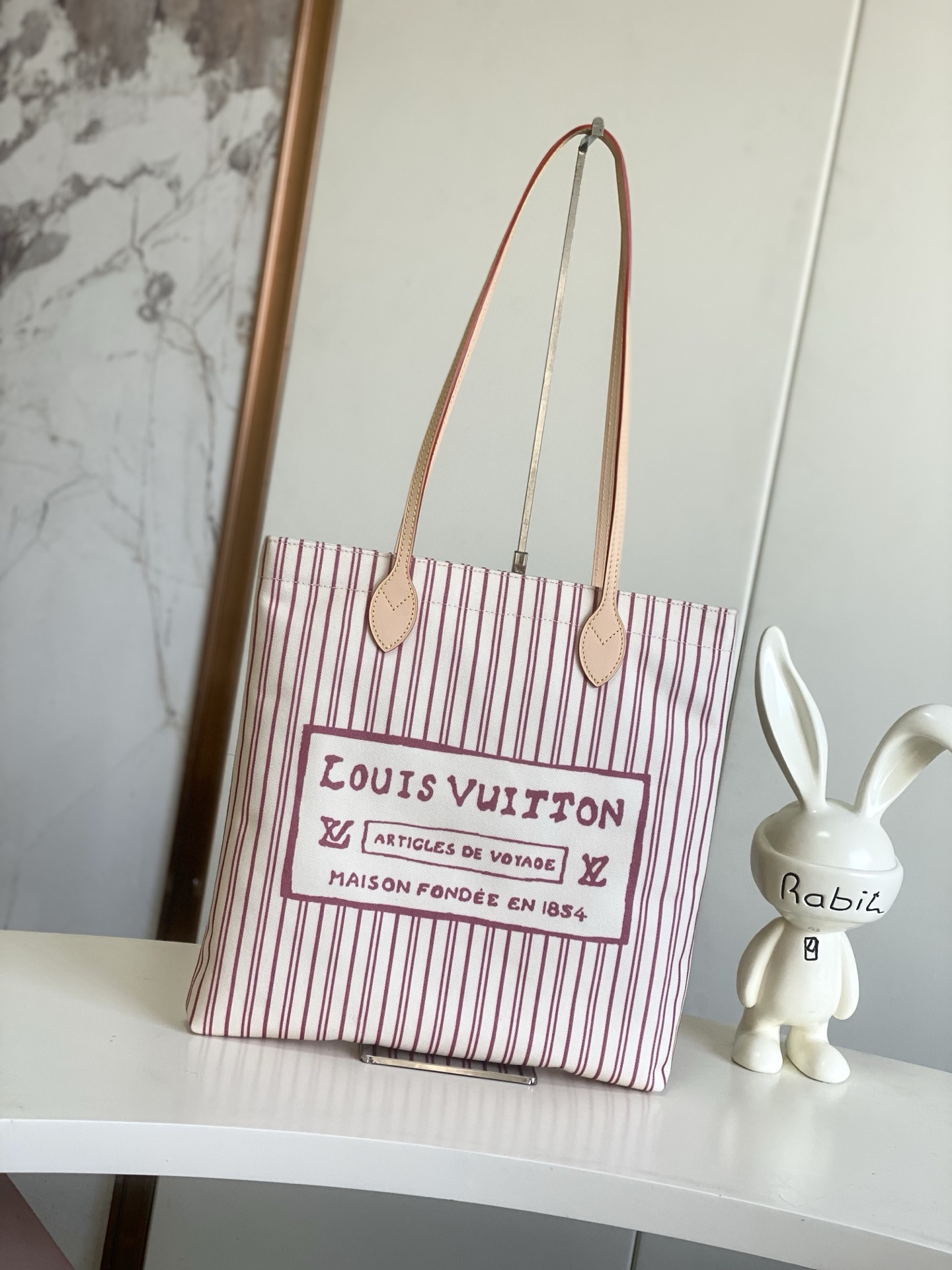 Louis Vuitton Travels With Grace Coddington Cat Print Canvas Tote Bag