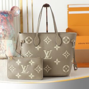 Louis Vuitton Neverfull MM Monogram Empreinte Tote Bag