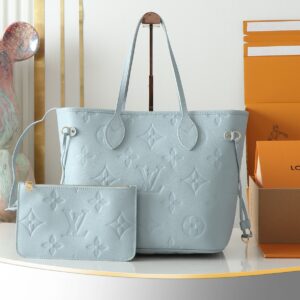 Louis Vuitton Neverfull MM Tote Bag in Monogram Empreinte Leather