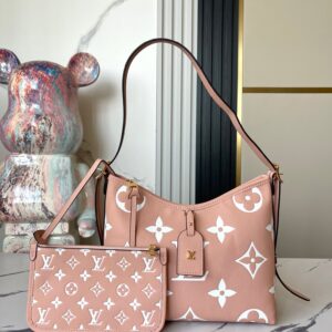 Louis Vuitton CarryAll Small Shoulder Bag in Monogram Empreinte Leather
