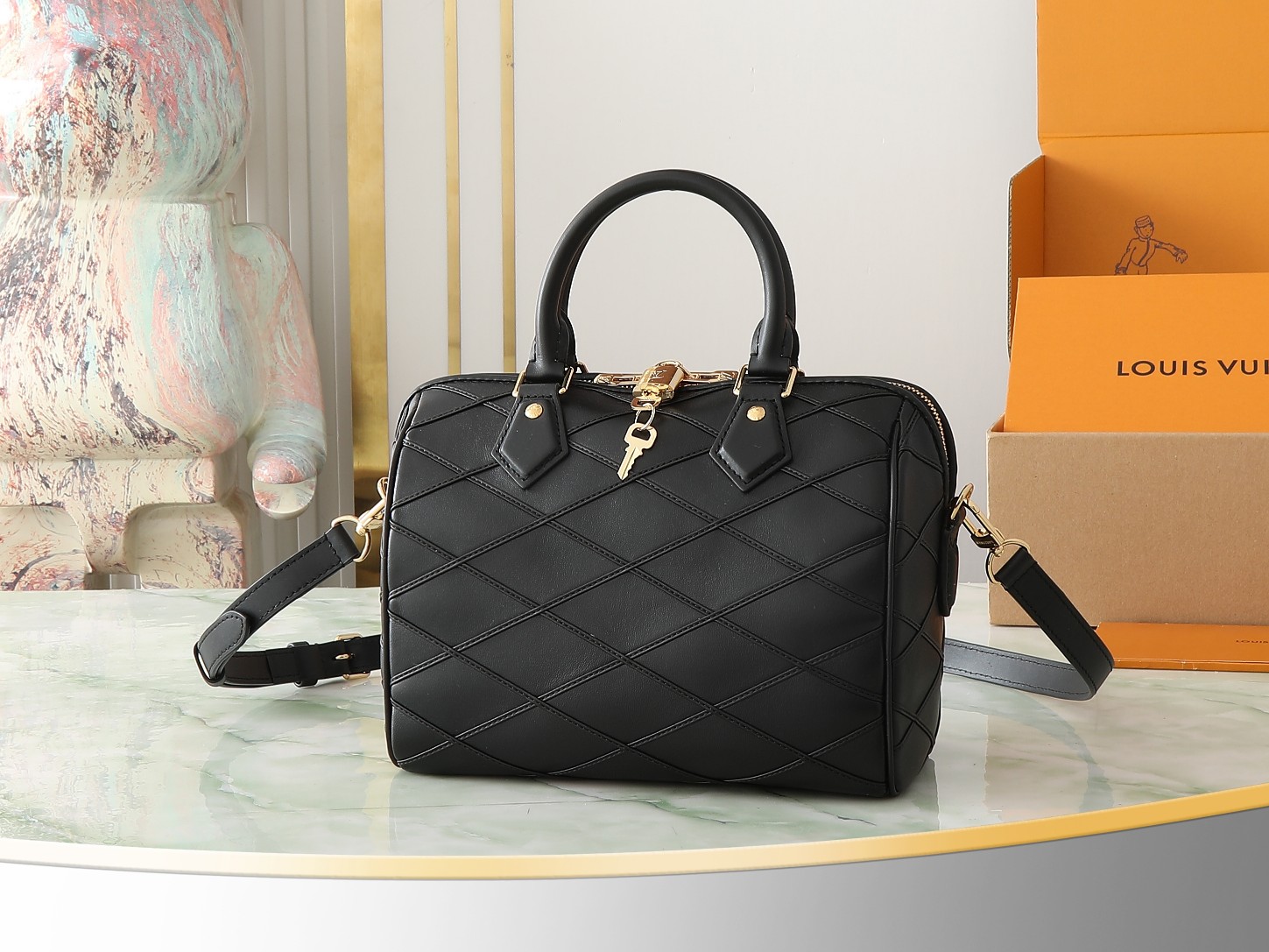 Louis Vuitton Speedy Bandoulière 25 Leather Shoulder Bag