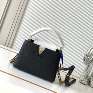 Louis Vuitton Capucines Mini Handbag N85829 – Black with Gold Hardware