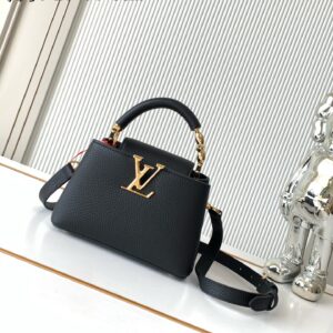 Louis Vuitton Capucines Mini Handbag, Black