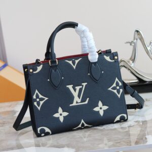 Louis Vuitton Onthego Small Tote Bag in Monogram Empreinte Leather