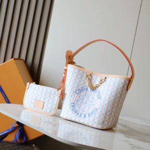 Louis Vuitton All In BB Bucket Bag, Pink Monogram Stripe