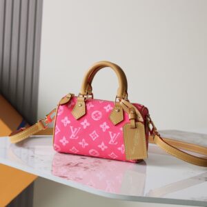 Louis Vuitton Nano Speedy Monogram Canvas Handbag