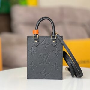 Louis Vuitton Petit Sac Plat M81417 Black Handbag