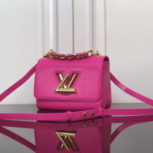 Louis Vuitton Twist Small Crossbody Bag in Pink Epi Leather