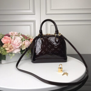 Louis Vuitton Alma BB Handbag in Brown Epi Leather