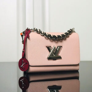 Louis Vuitton Twist Medium Handbag in Pink Epi Leather